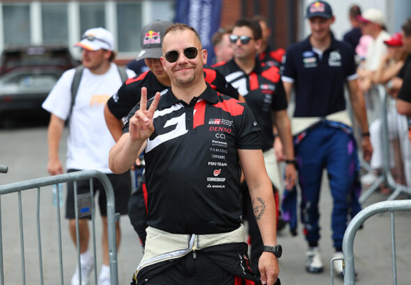 Rovanperäs kartläsare, Jonne Halttunen hyllar Solberg.