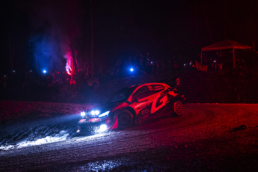 Oliver Solberg/Elliot Edmondson i ledning med 44,2 sek inför Monte Carlos längsta etapp.