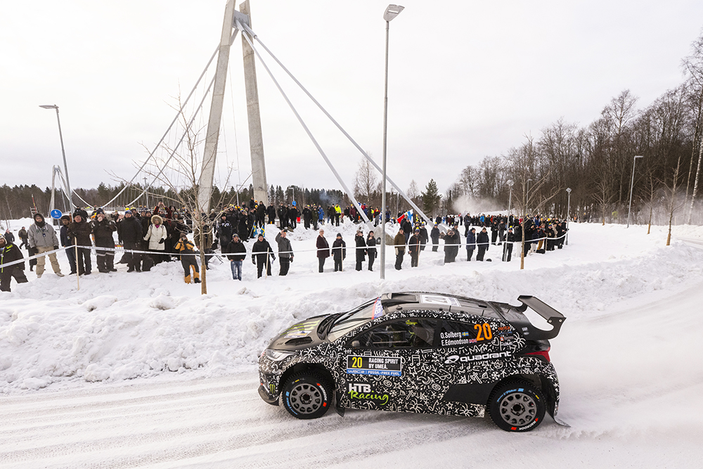För första gången i Rally Sweden, tre svenska rally  Champion