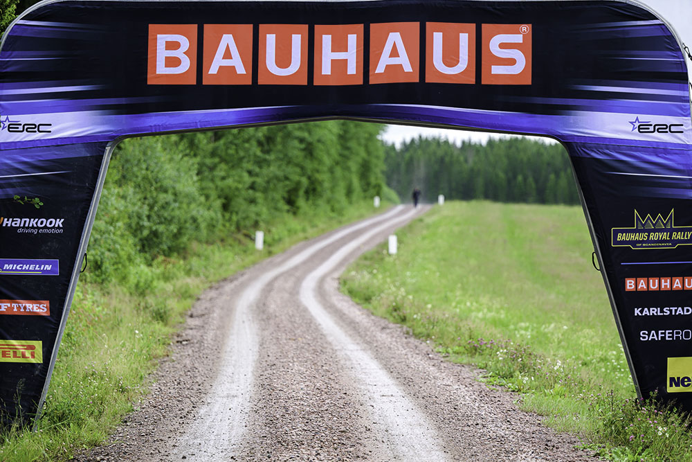 Två nya sträckor ny shakedown  Bauhaus Royal Rally of Scandinavia.