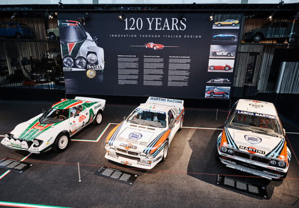 Lancias 120 år visas upp i Brussel.