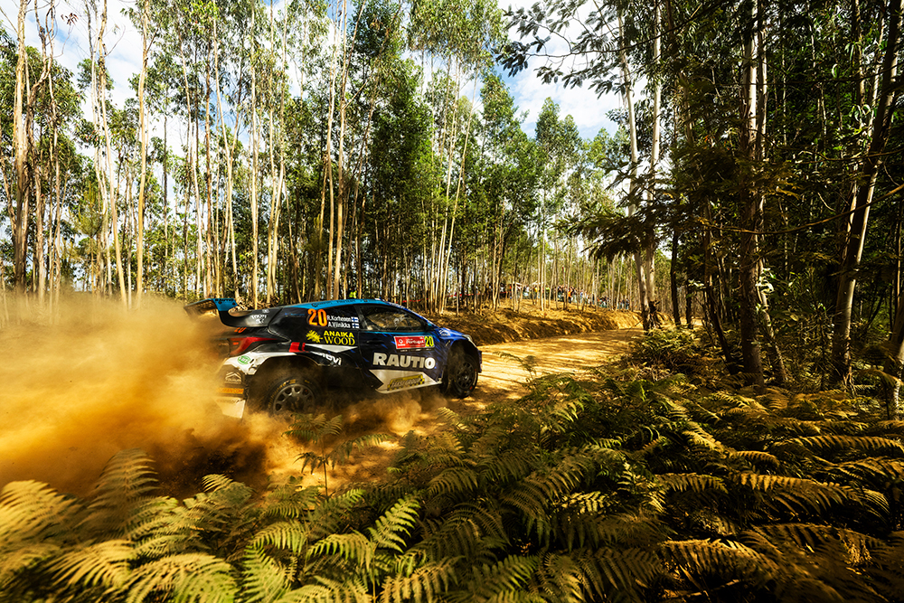 9,9 sekunders differens bland topp fem i WRC 2