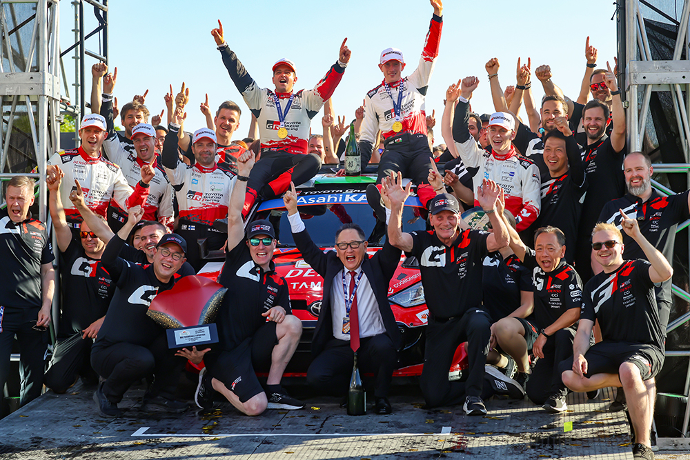 Toyota summerar succén i det sista asfaltsrallyt för Rally 1